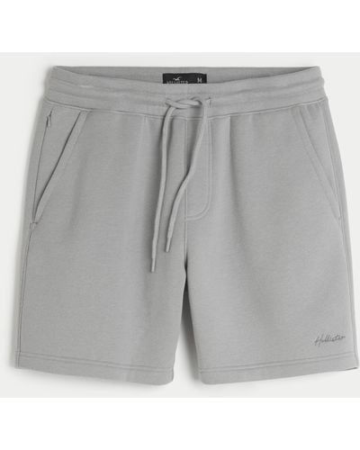 Hollister Feel Good Fleece Shorts 7" - Grey