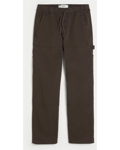 Hollister Straight Pull-on Trousers - Grey