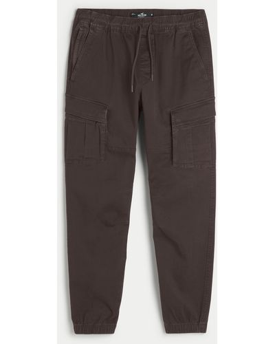 Hollister Relaxed Cargo Joggers - Grey