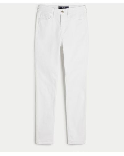 Hollister High Rise Super Skinny Jeans in Weiß