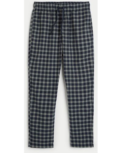 Hollister Flannel Pyjama Trousers - Blue