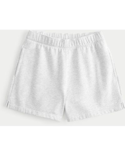 Hollister Knit Dad Shorts - White