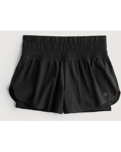 Hollister Gilly Hicks Active Energize Ultra High-rise 2-in-1 Active Shorts 3" - Black