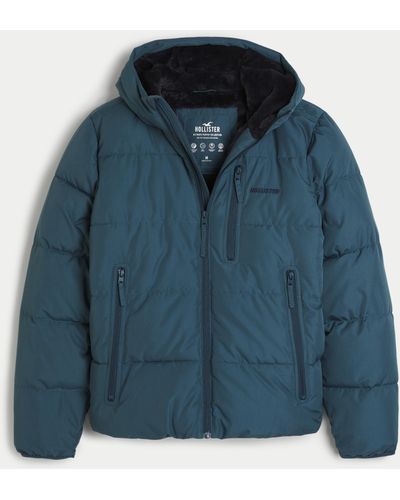 Hollister Ultimate Cozy-lined Puffer Jacket - Blue
