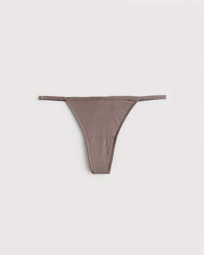 Hollister Gilly Hicks Micro String Thong Underwear - Natural