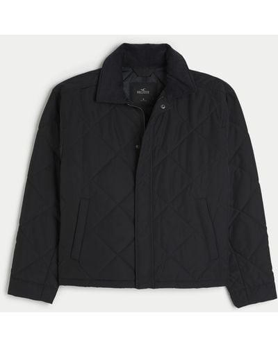 Hollister Gesteppte Workwear-Jacke - Schwarz