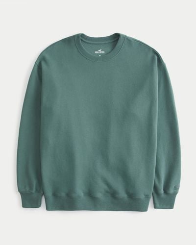 Hollister Oversized Sweatshirt mit Rundhalsausschnitt - Grün