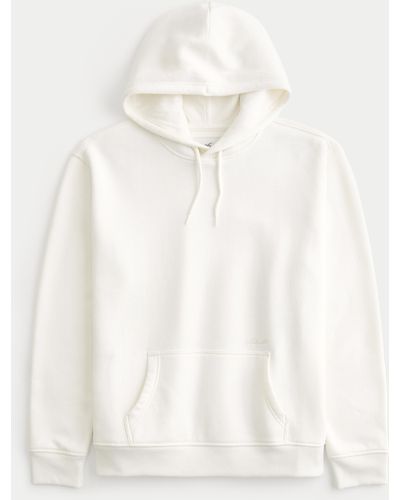 Hollister Feel Good Relaxed Hoodie - White