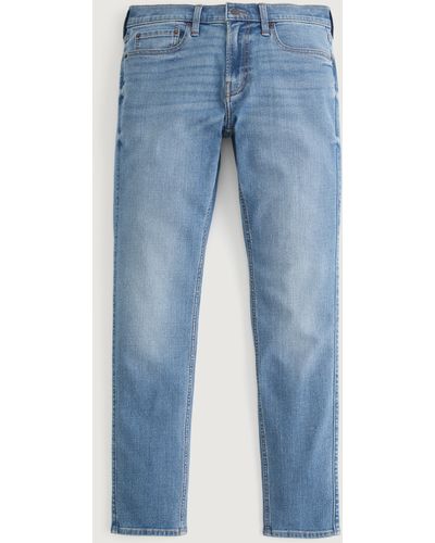 Hollister Skinny Jeans in mittlerer Waschung - Blau