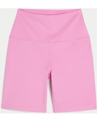 Hollister Gilly Hicks Active Recharge Bike Shorts 7" - Pink