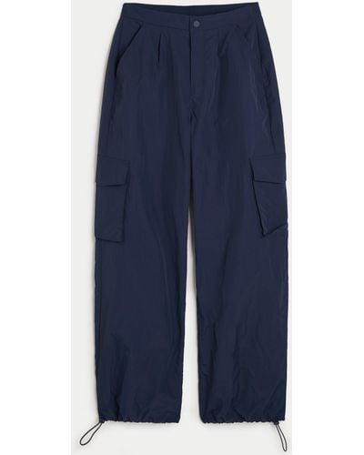 Hollister Gilly Hicks Active Cargo Parachute Trousers - Blue