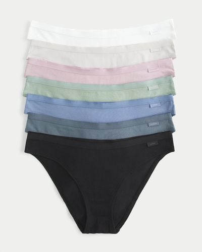Hollister Gilly Hicks Day-of-the-week Thong Underwear 7-pack in Grey