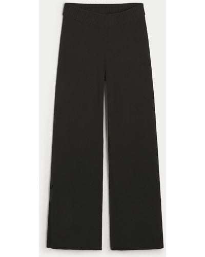 Hollister Gilly Hicks Sweater-knit Trousers - Black