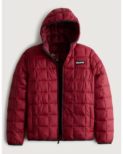 Hollister Ultimate Puffer Jacket - Red