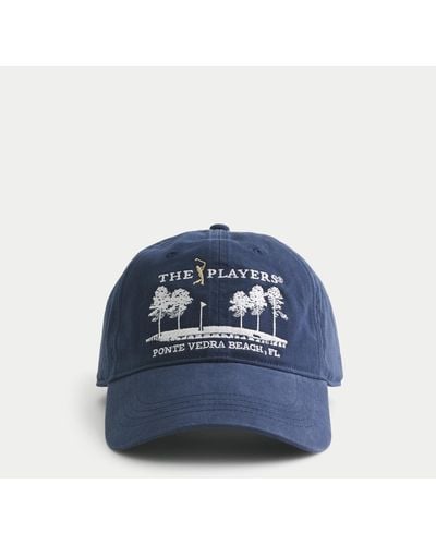 Hollister The Players Golf Graphic Baseball Hat - Blue
