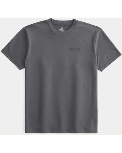 Hollister Relaxed Logo Cooling Tee - Grey