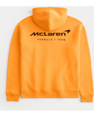 Hollister Lässiger Hoodie mit McLaren-Grafik - Orange