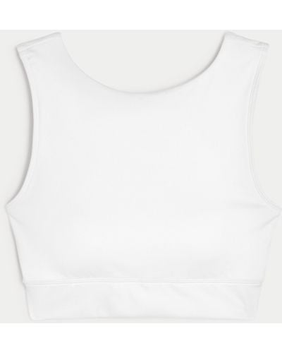 Hollister Gilly Hicks Active Strappy Back High-neck Top - White