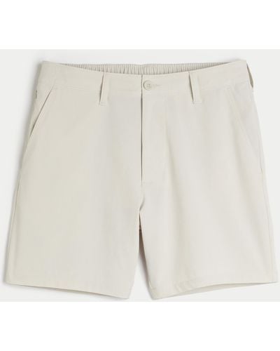 Hollister Flex-Waist-Hybrid-Shorts, 18 cm - Natur