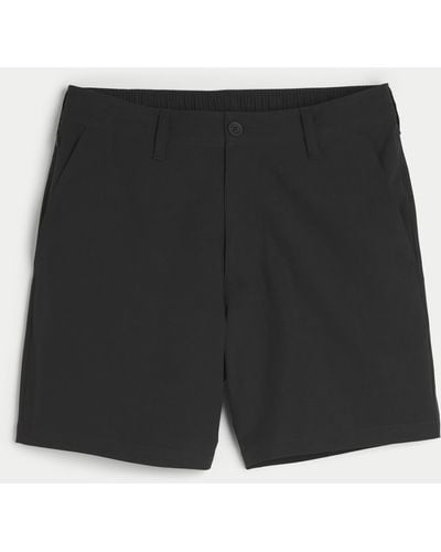 Hollister Flex-Waist-Hybrid-Shorts, 18 cm - Schwarz