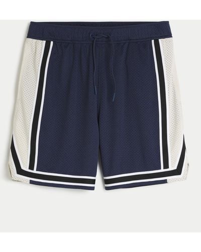 Hollister Gilly Hicks Active Mesh Shorts - Blue