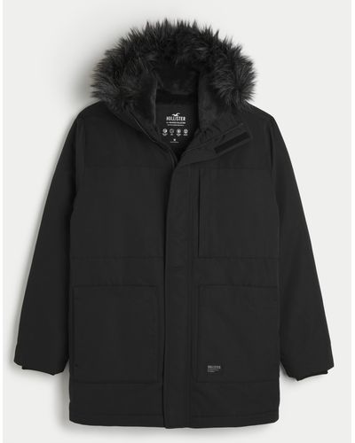 Hollister All-weather Winter Parka - Black