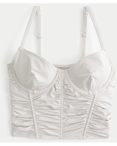 Hollister Gilly Hicks Ruched Micro-modal Bustier - White