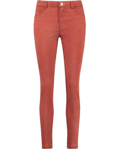 Taifun Skinny jeans im 5-pocket-stil lyocell - Rot