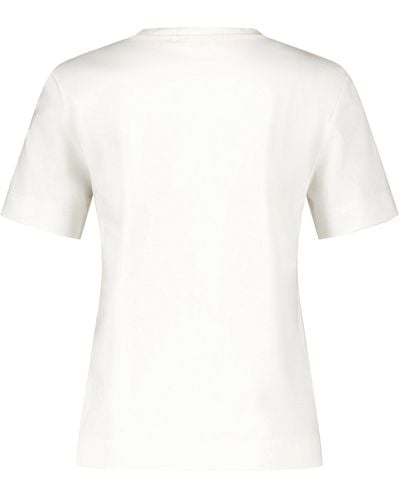 Gerry Weber Nachhaltiges t-shirt mit frontprint 60cm halber arm rundhals - Weiß