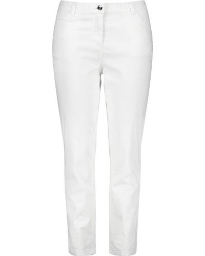 Samoon Elastische 7/8 jeans betty baumwolle - Weiß
