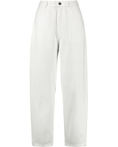 Taifun 7/8 jeans tapered fit baumwolle - Weiß