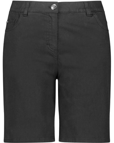 Samoon Shorts aus baumwoll-stretch baumwolle - Grau