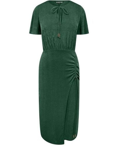 Biba Keyhole Jersey Dress - Green