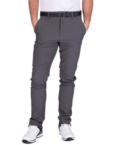 Island Green Golf Tour Stretch Tapered Trousers - Grey