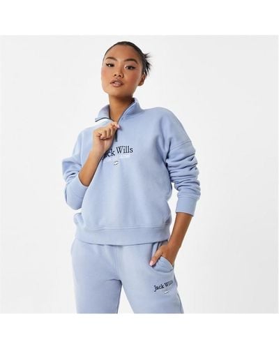 Jack wills honey lane zip sweatshirt new arrivals