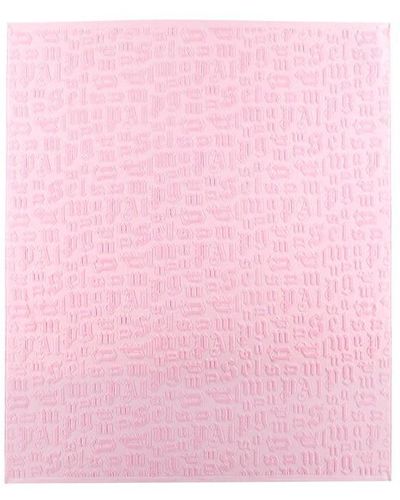 Palm Angels Monogram Print Towel - Pink