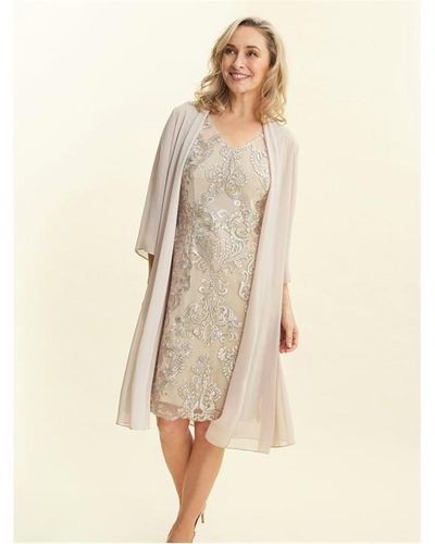 Gina bacconi denise embroidered dress cheap