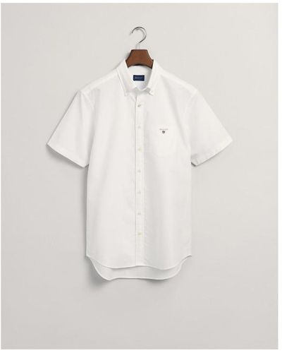 GANT Oxford Short Sleeve Shirt - White