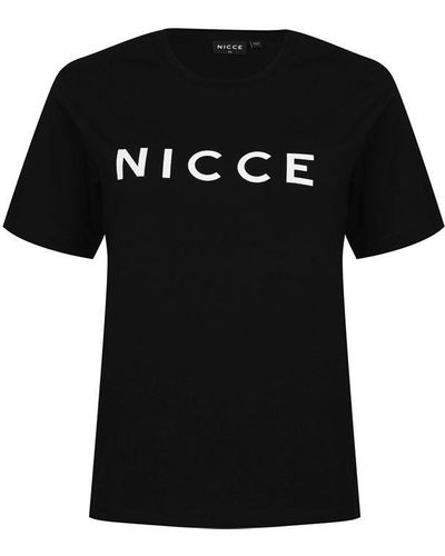 Nicce London Central Logo T Shirt - Black