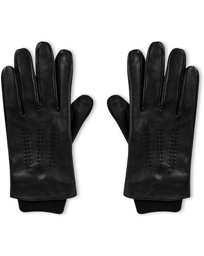 Ted Baker Ballat Leather Gloves - Black