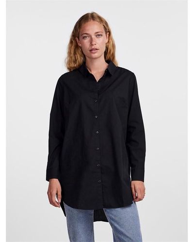 Pieces Ls Long Shirt Ld99 - Black