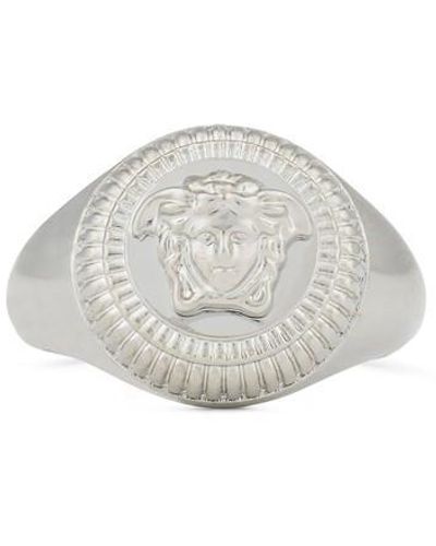 Versace Medusa Medallion Ring - White