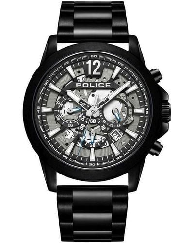 Police Steel Fashion Analogue Quartz Watch - Black