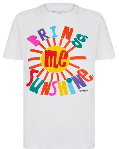 French Connection Sunshine T Shirt - White