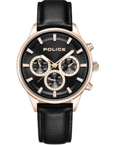 Police Analogue Quartz Watch - Black