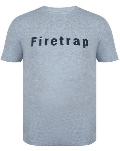 Firetrap Large Logo T Shirt - Black