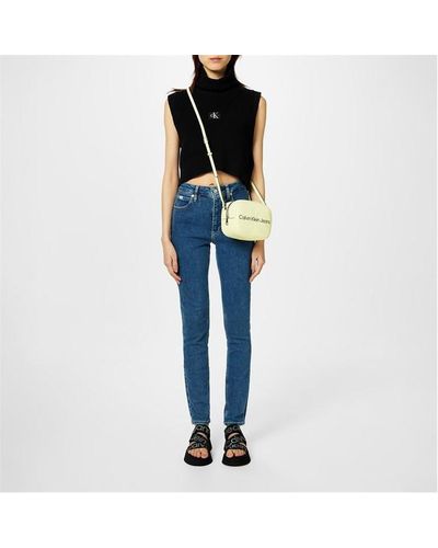 Calvin Klein Woven Label Jumper Vest - Black