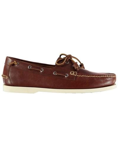 Polo Ralph Lauren Merton Leather Boat Shoe - Brown