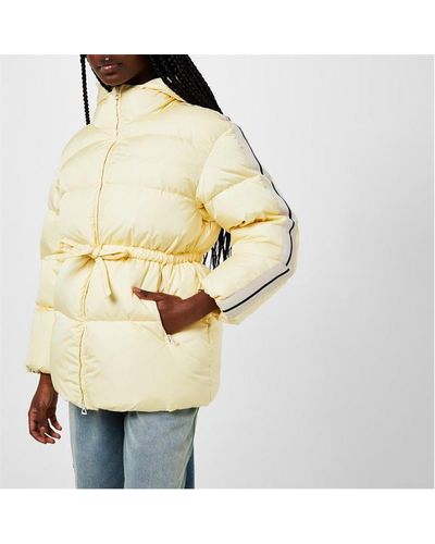 Palm Angels Belted Down Jacket - Yellow