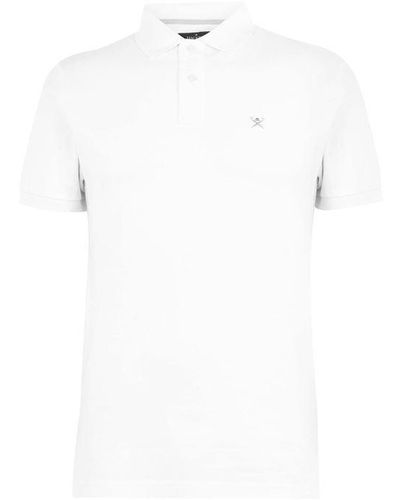 Hackett Logo Polo Shirt - White